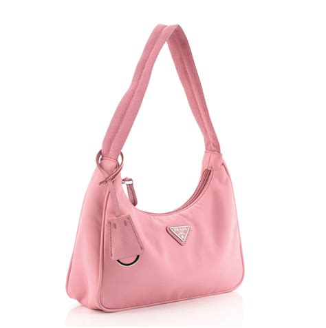 prada hobo tessuto pink|Prada Pink Tessuto Re.